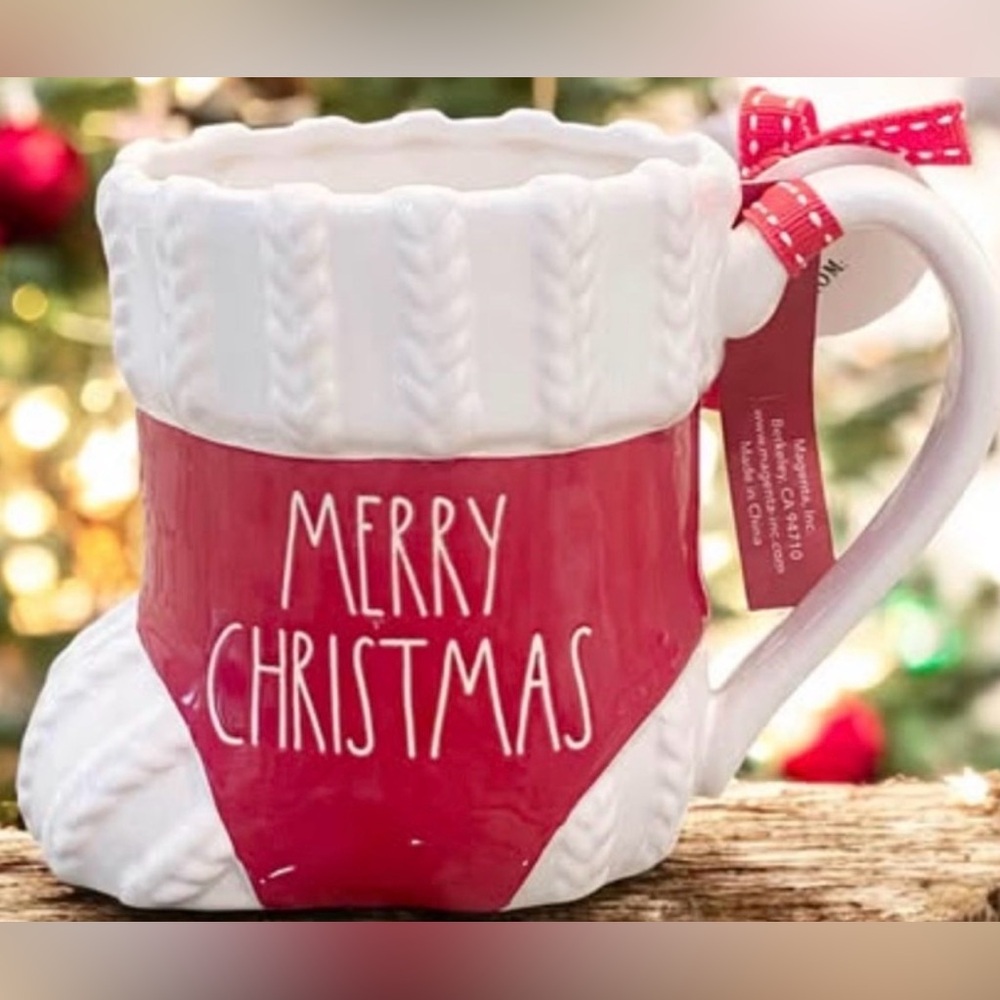 🎄☕️ Rae Dunn Stocking Mug – “Merry Christmas” ☕️🎄